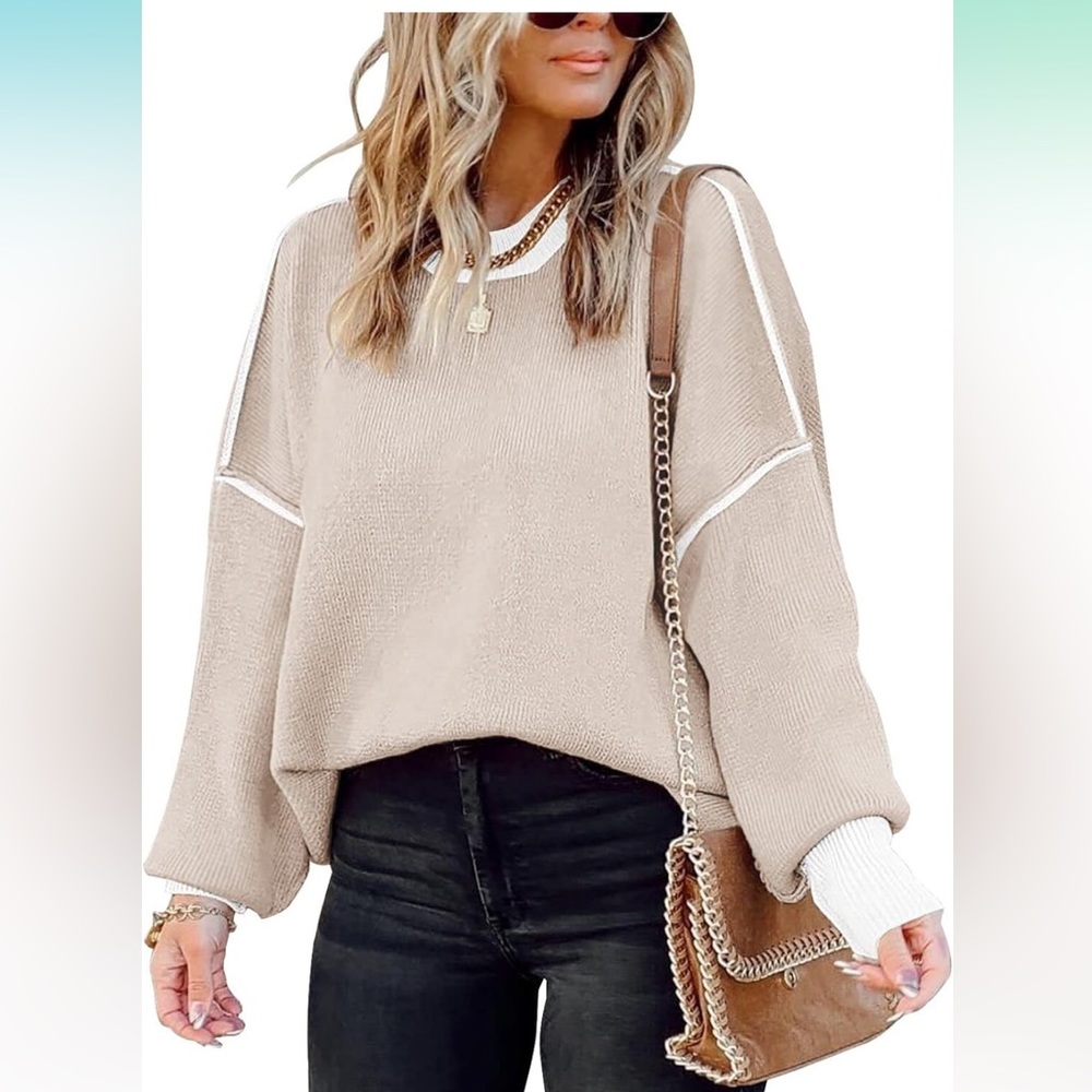 Women’s Oversized Beige Sweater